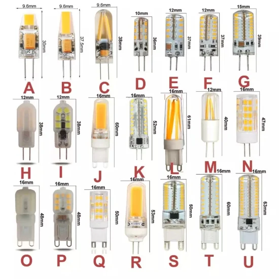 E14 10 pièces ampoule LED 3 W 5 W 6 W 7 W 8 W G4 G9 ampoule AC 220 V DC 12 V lampe à LED SMD2835 projecteur lustre éclairage remplacer 20 W 30 W ampoule halogène
