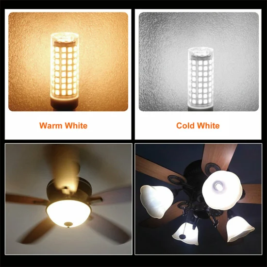 Mini ampoules LED épis de maïs à intensité variable, 102, G4, G9, Ba15D, E11, E12, E14, E17, 9W, remplacement des lampes halogènes 80W, 220/110V, pour maison